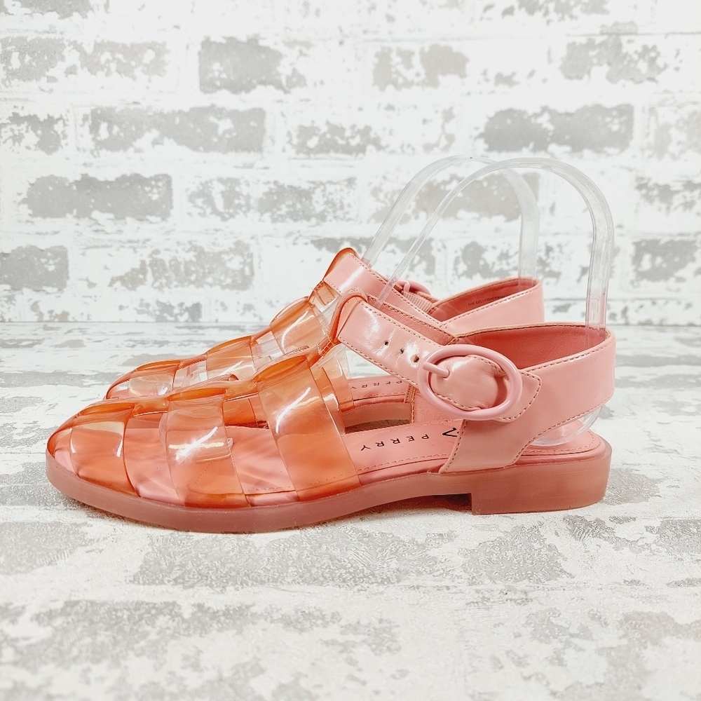 New Katy Perry The Geli Fisherman Pink Comfortable Strappy Sandals W970